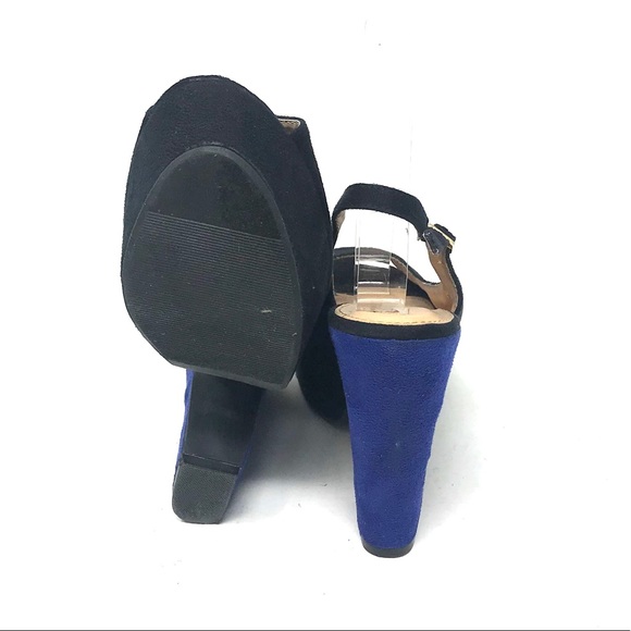 Olsenboye Peep Toe Platform Sling Back Heels - Picture 5 of 8